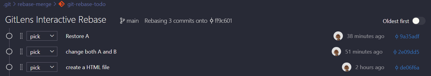 3 latest commits