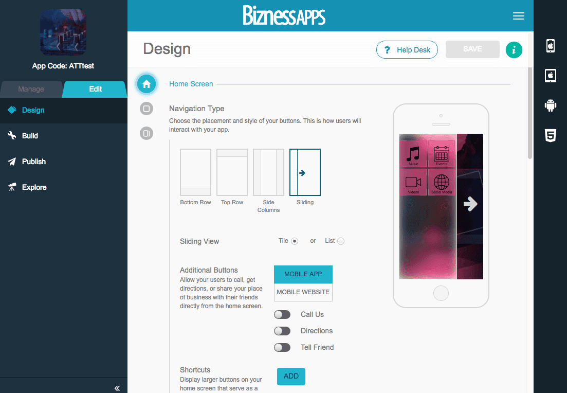 BiznessApps is a wonderful Drag and Drop App Builder 