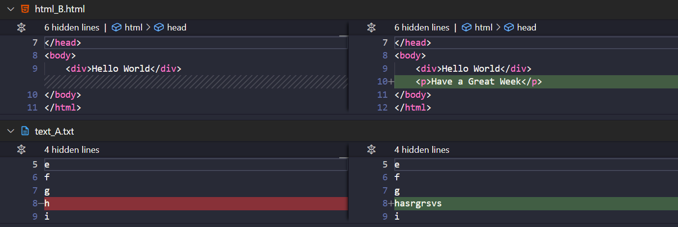a commit that changed 2 files