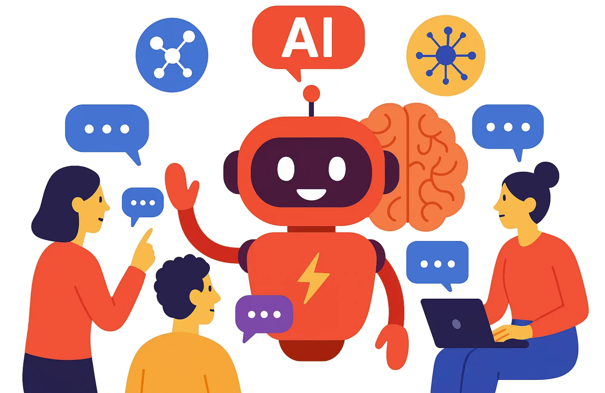 AI-powered bots use ML and NLP to understand user queries