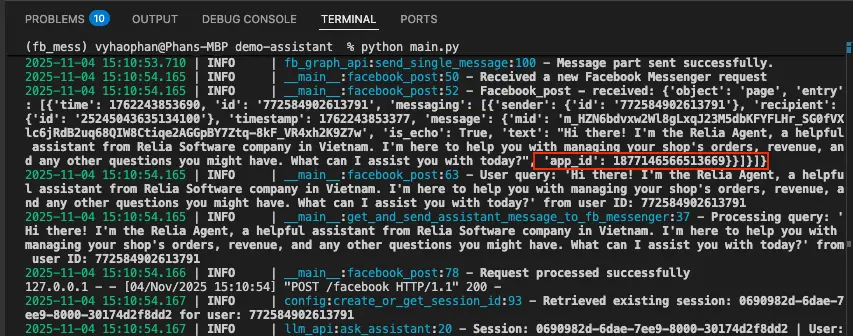 an additional field app_id