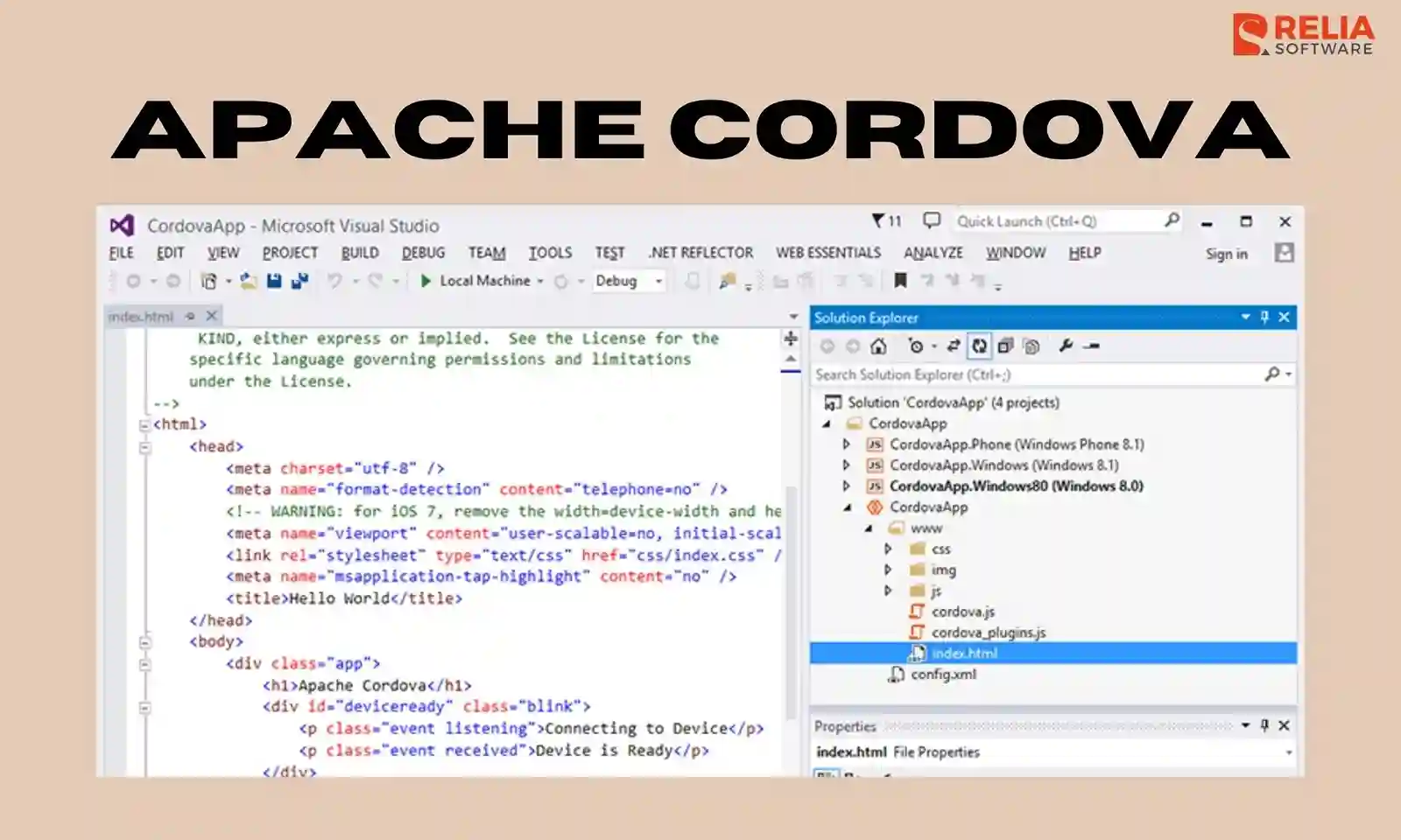 apache cordova android app development framework