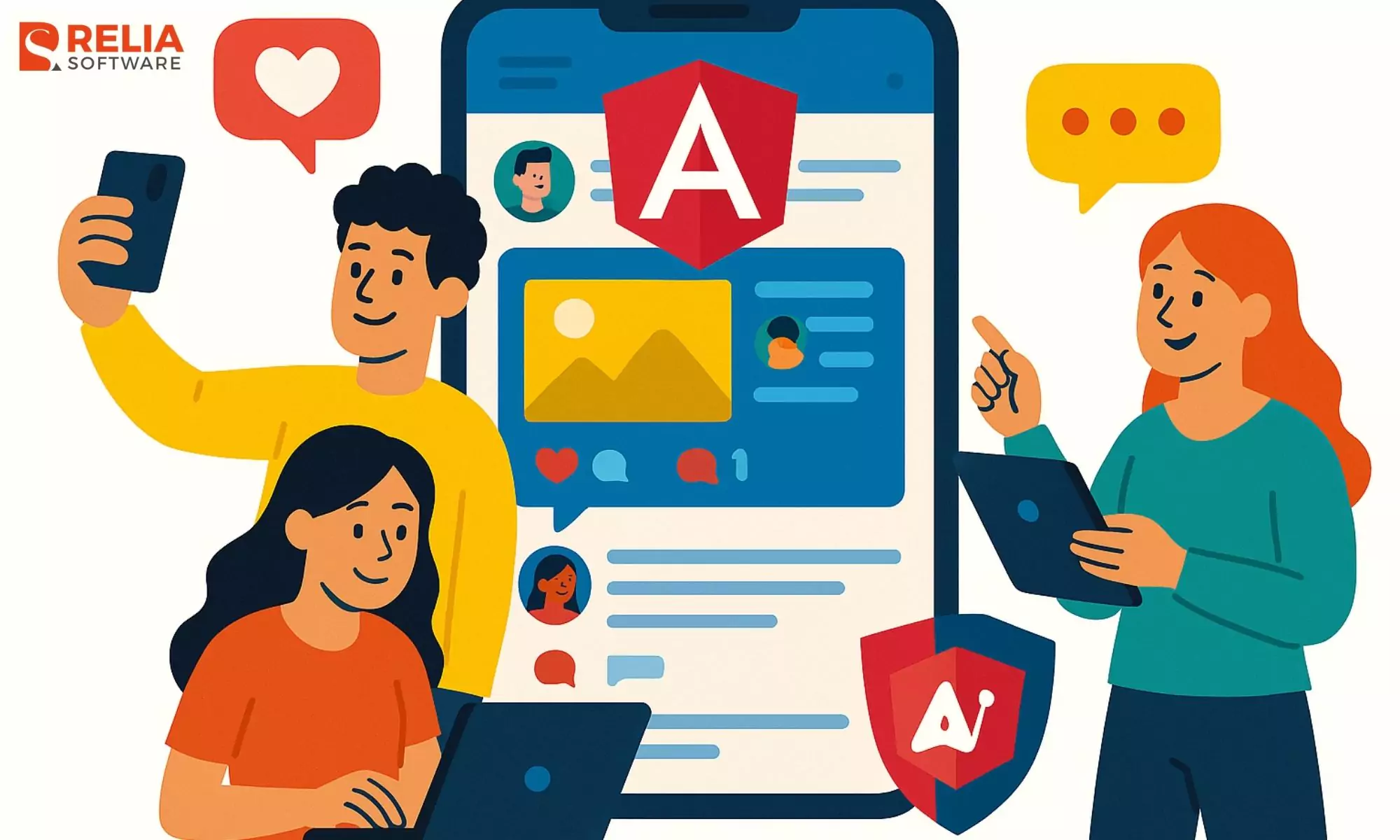 angular project social media clone