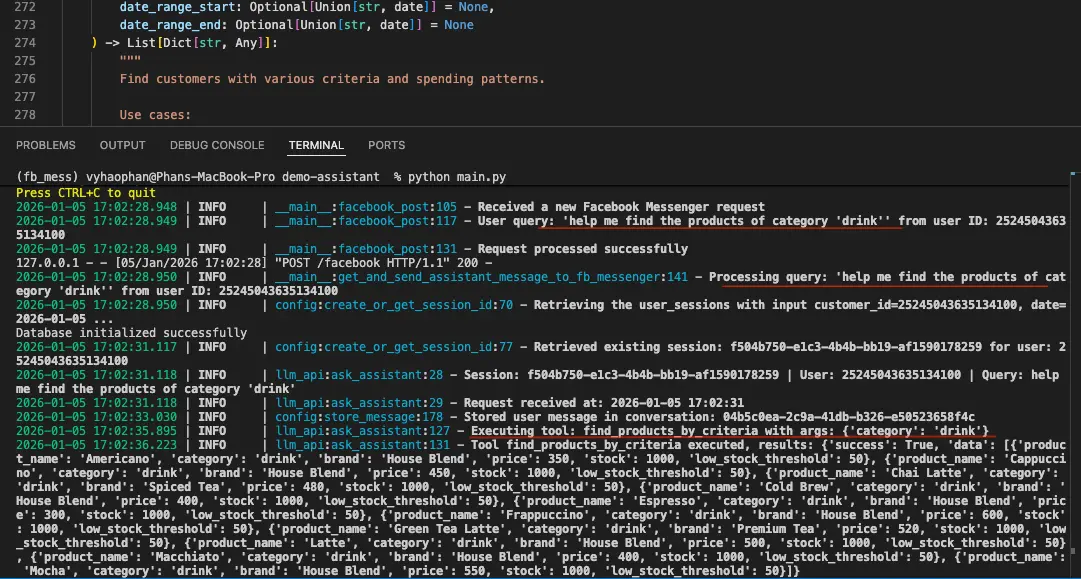 Assistant identified the correct tool