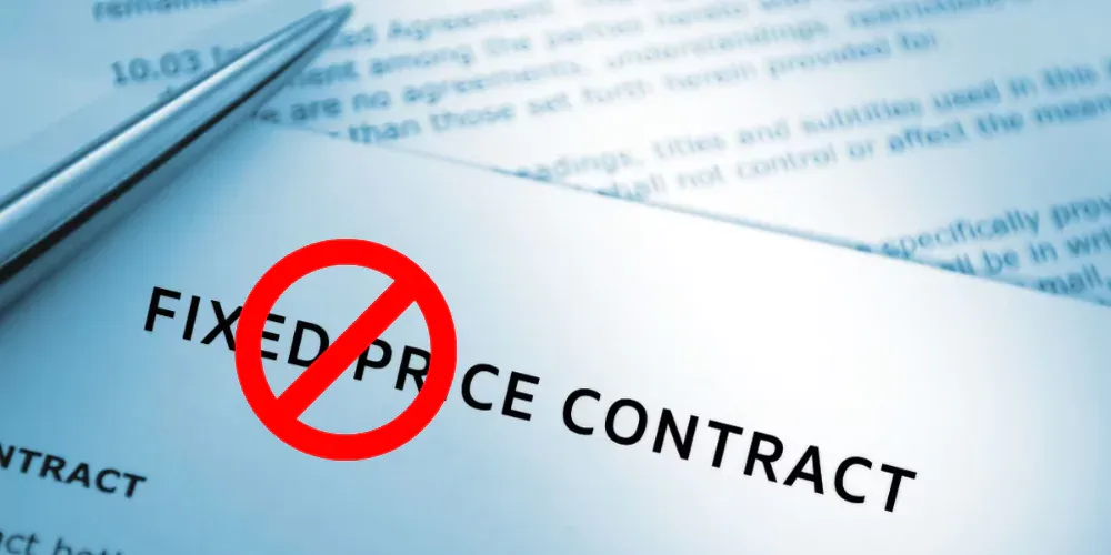 avoid fixed price contract