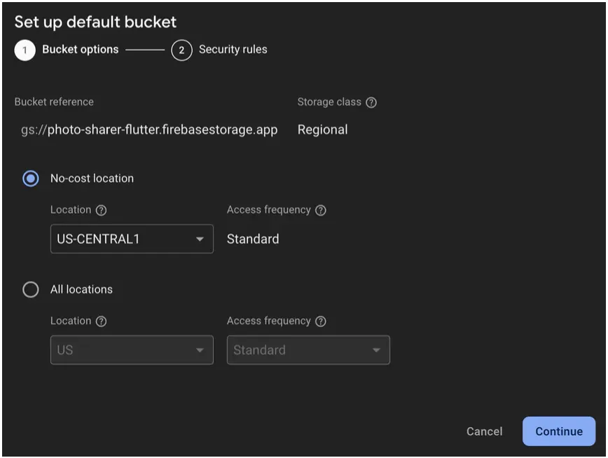 bucket options