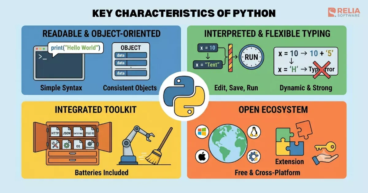 Key Characteristics of Python