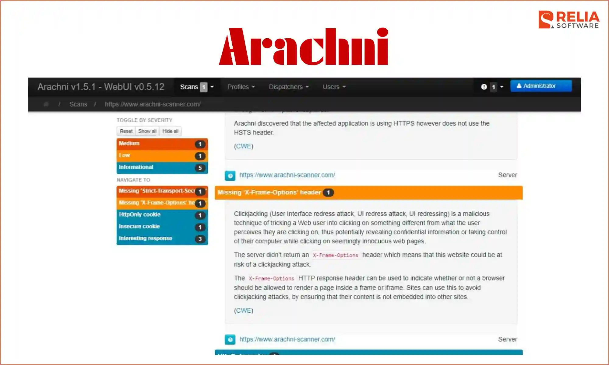 ci cd security tools arachni
