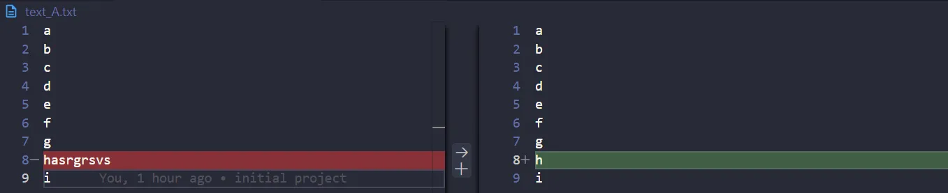 code in text_A.txt is automatically changed to its old version