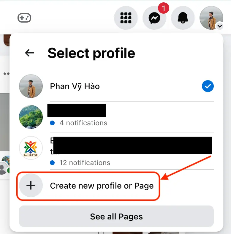 Create a Facebook page