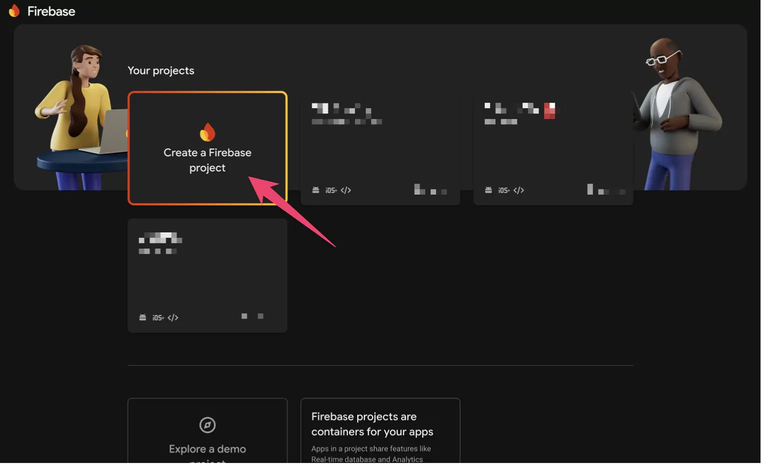 Create a Firebase project