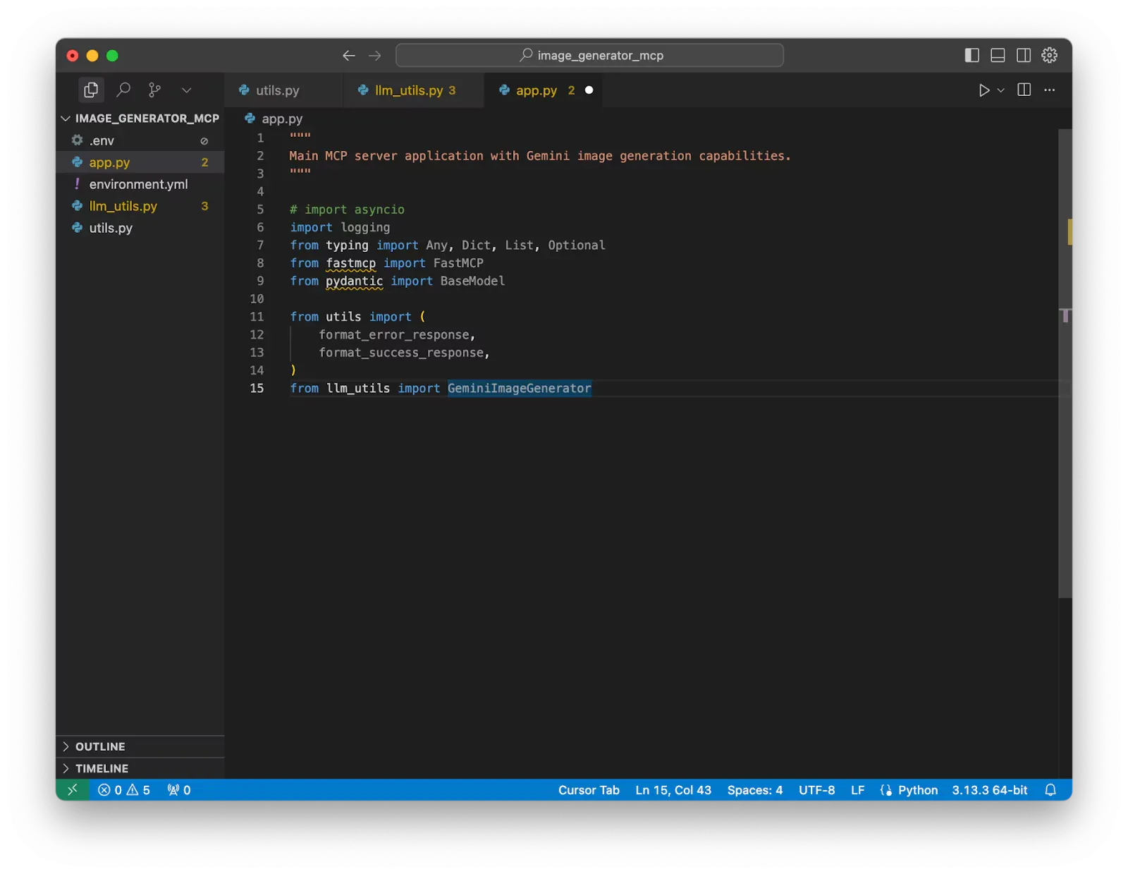 Create a new file named app.py