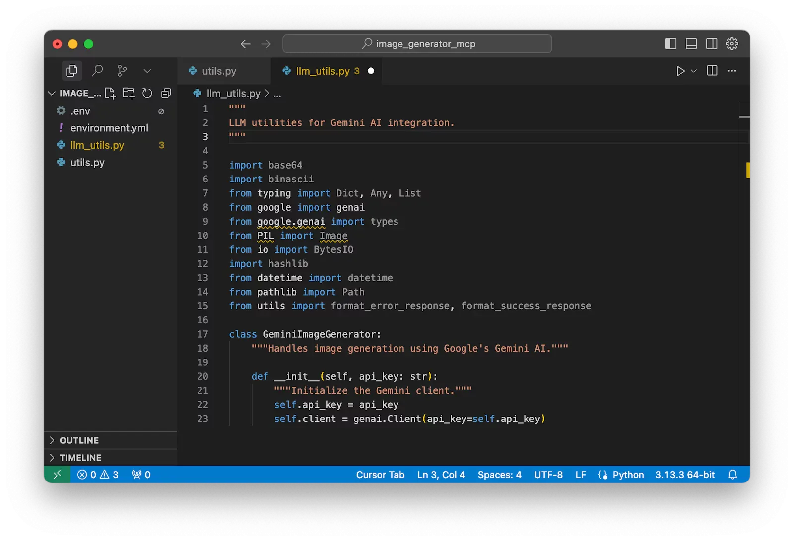 Create the main class of Gemini Generator.