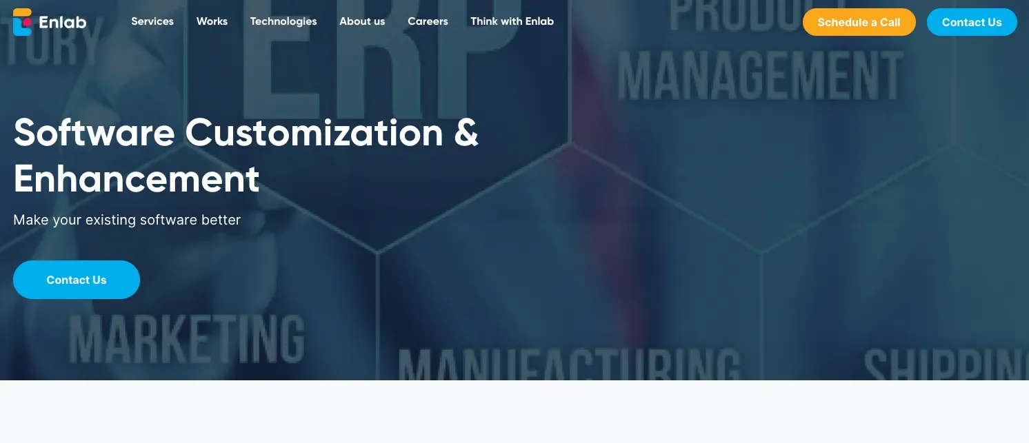 custom software development company enlab