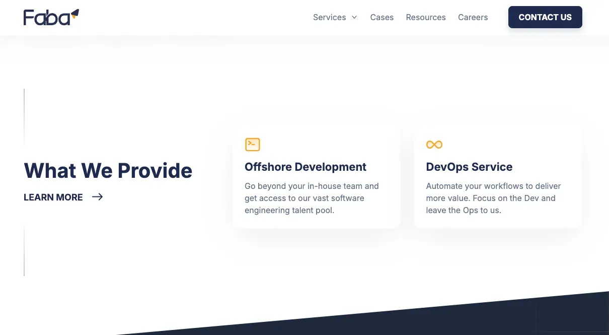 custom software development company faba technology