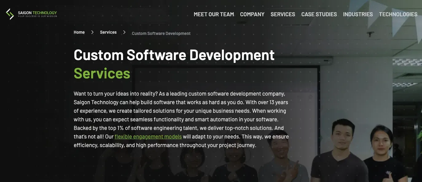 custom software development company saigon technology