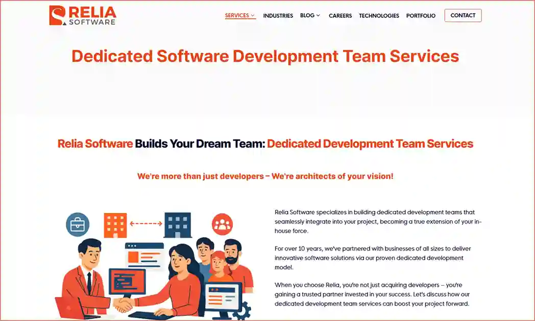 dedicated development company Relia Software