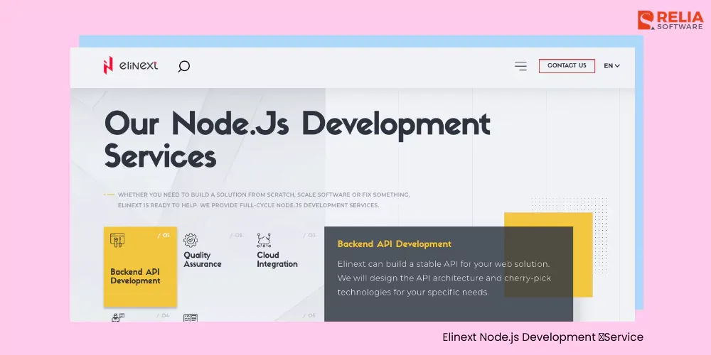 elinext nodejs development service