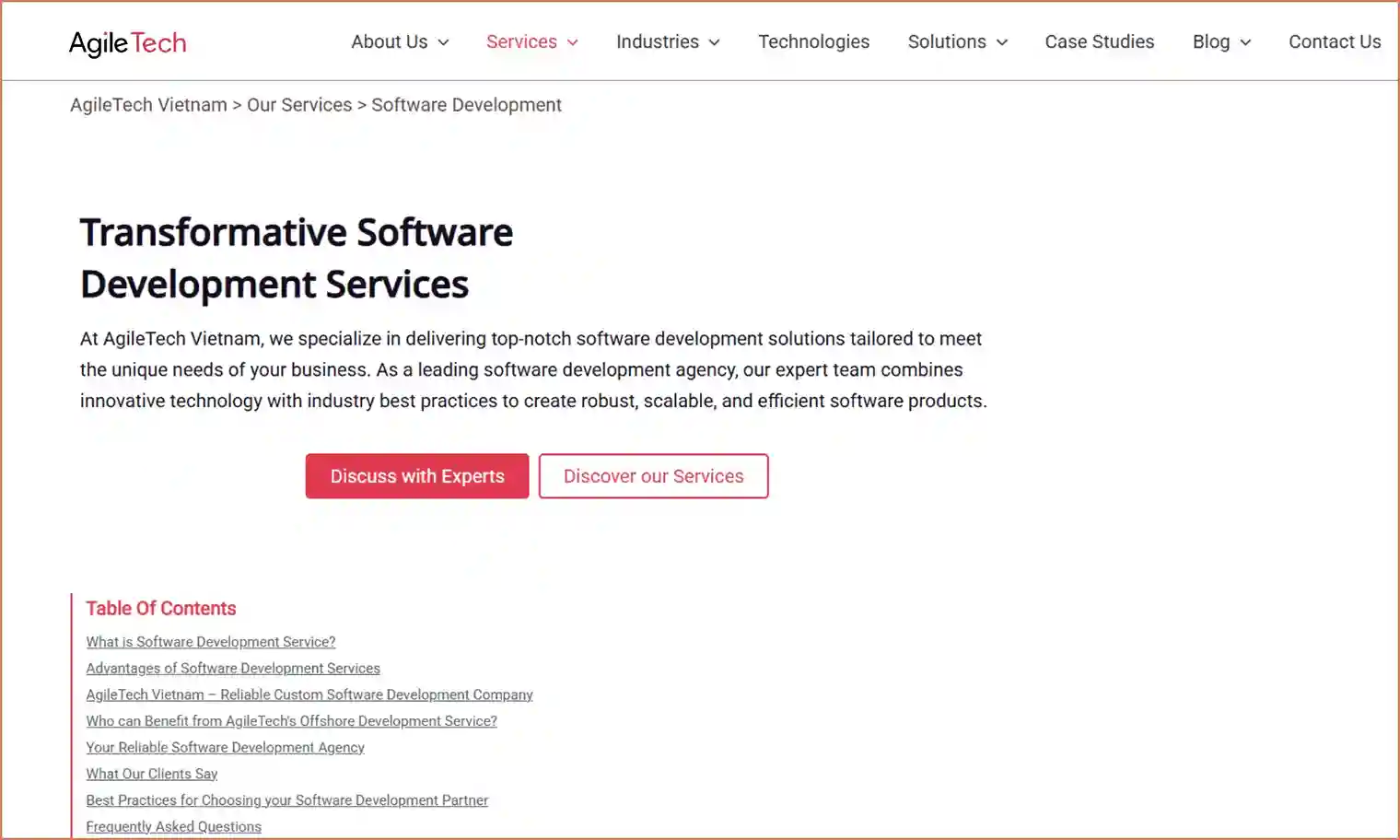 enterprise app development companies AgileTech