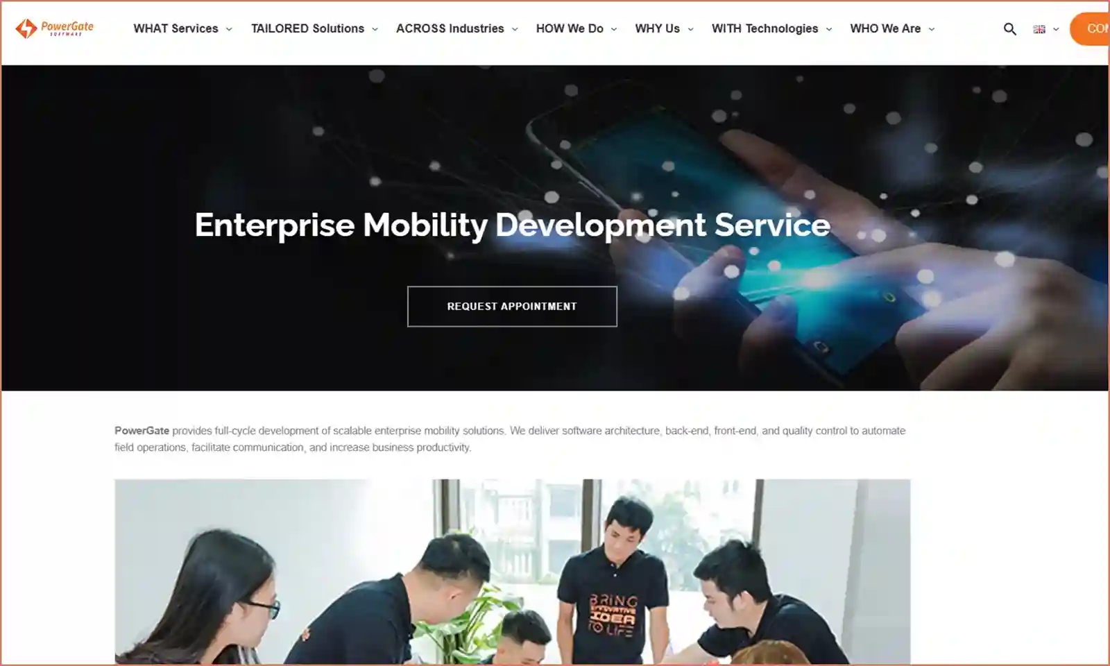 enterprise app development companies PowerGate