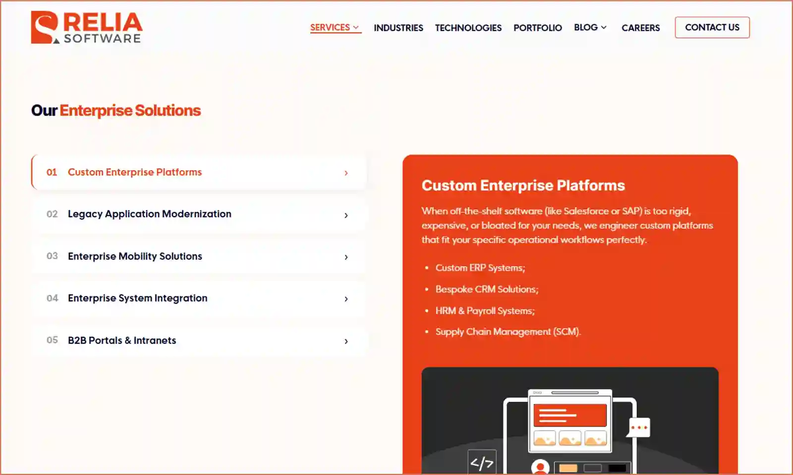 enterprise app development companies Relia Software