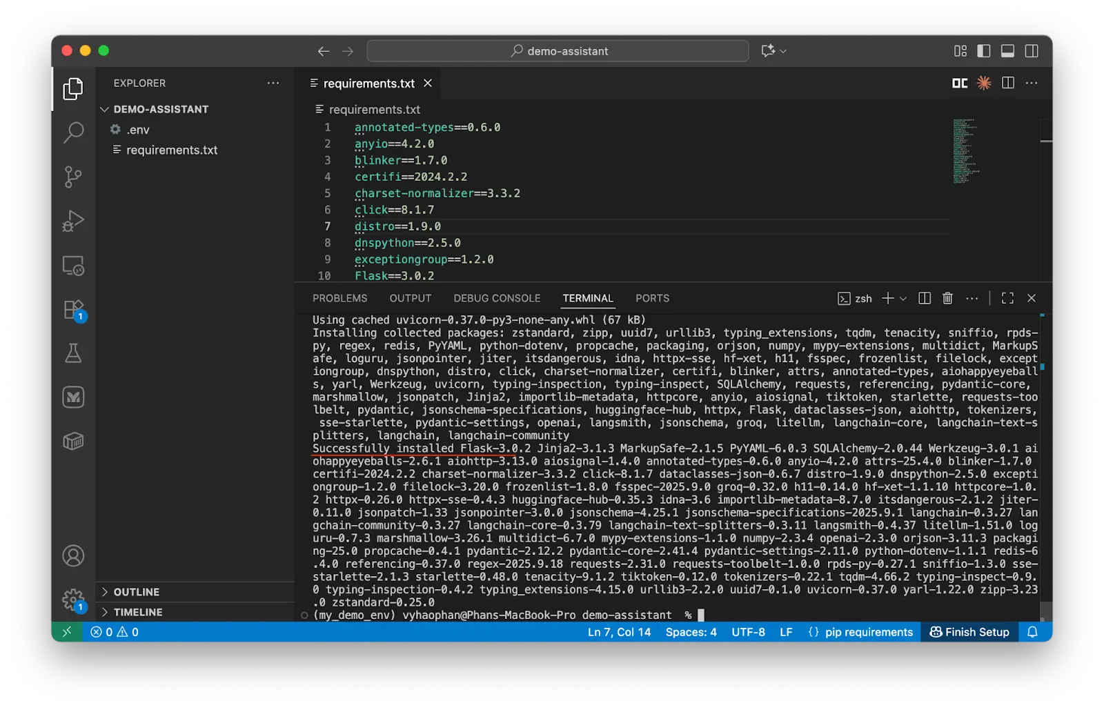 get a complete environment