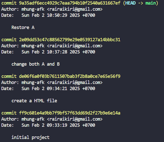 git history