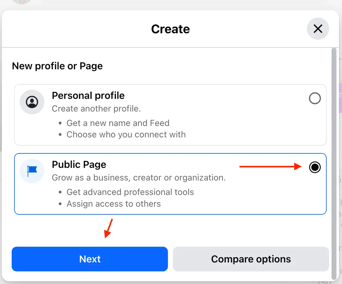 Have a complete Facebook page