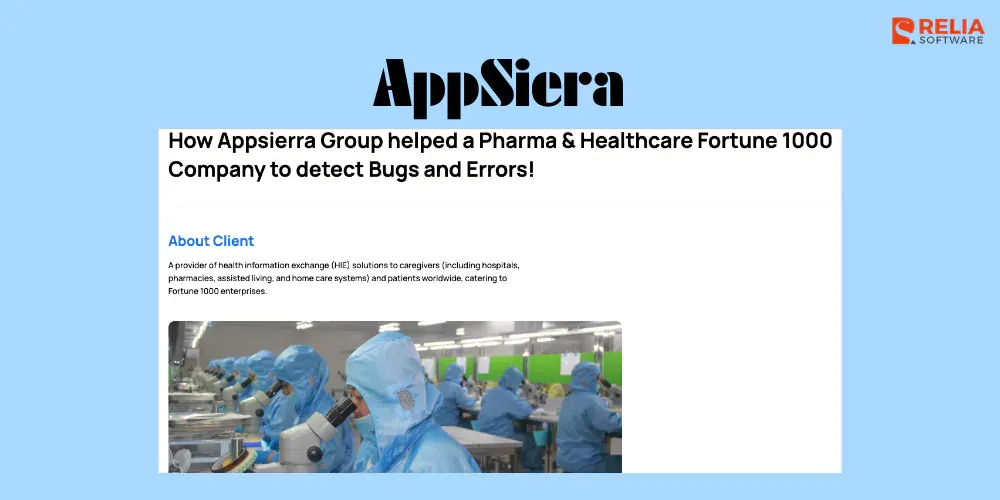 healthcare software development company Appsiera