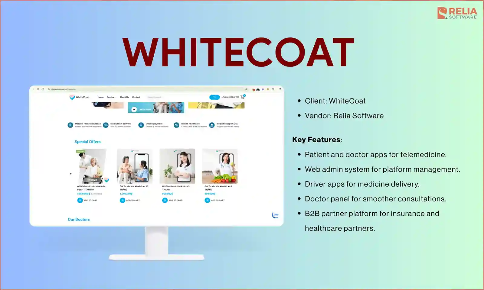 healthcare software development relia software