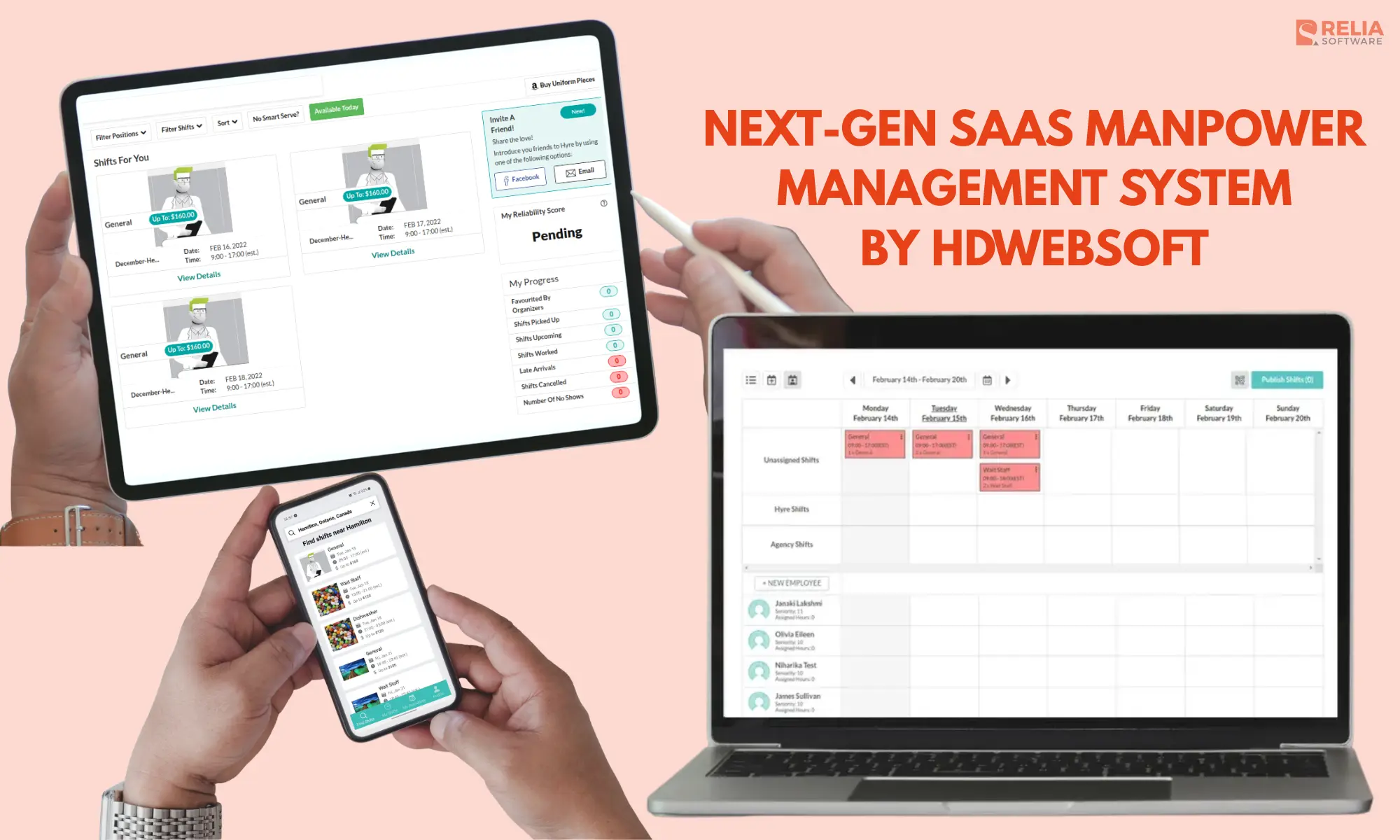 HDWEBSOFT built a SaaS manpower management platform.