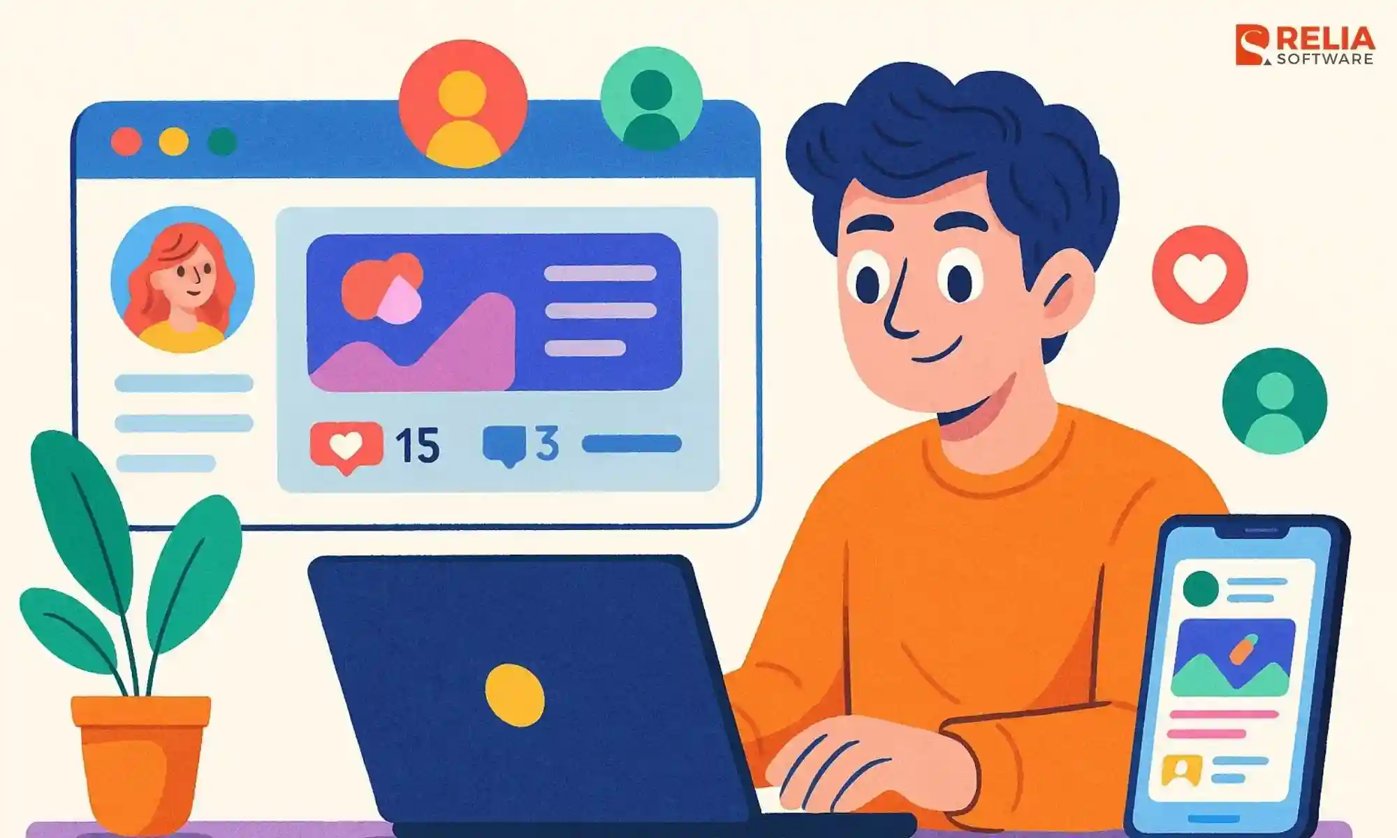 javascript project ideas for advance social media feed