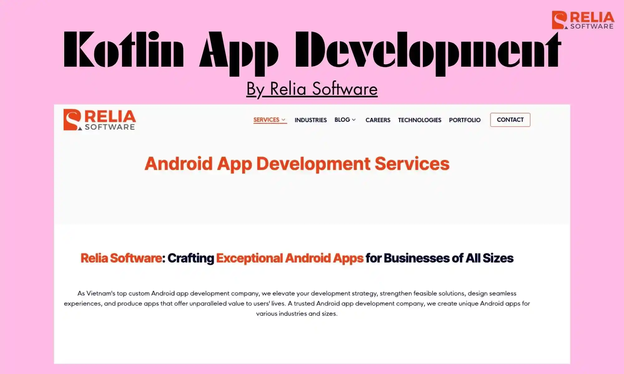 kotlin app development company relia software