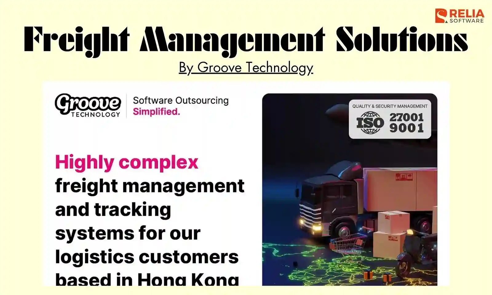logistics software development company groove technology