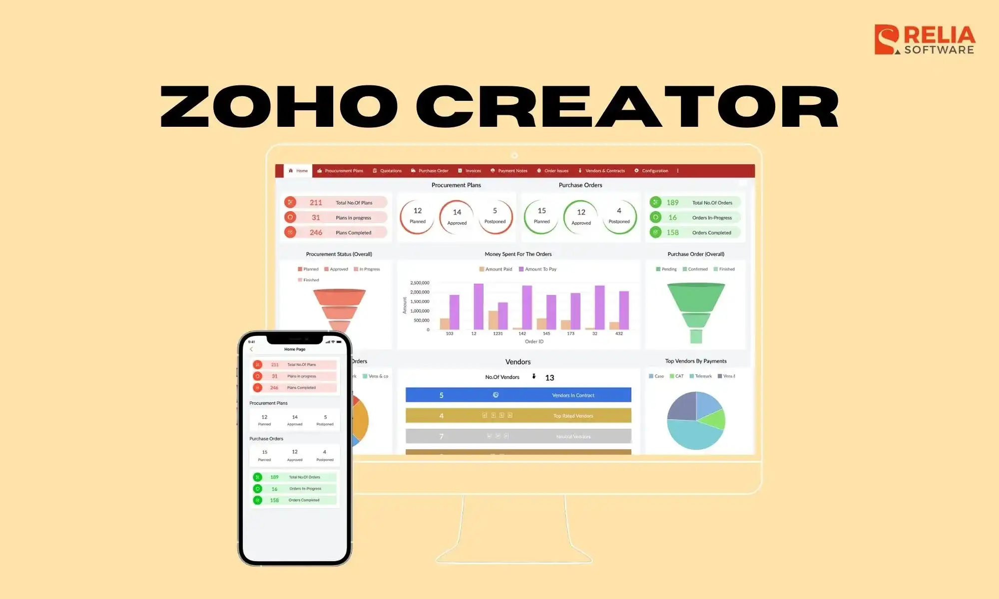 low code no code platform zoho creator