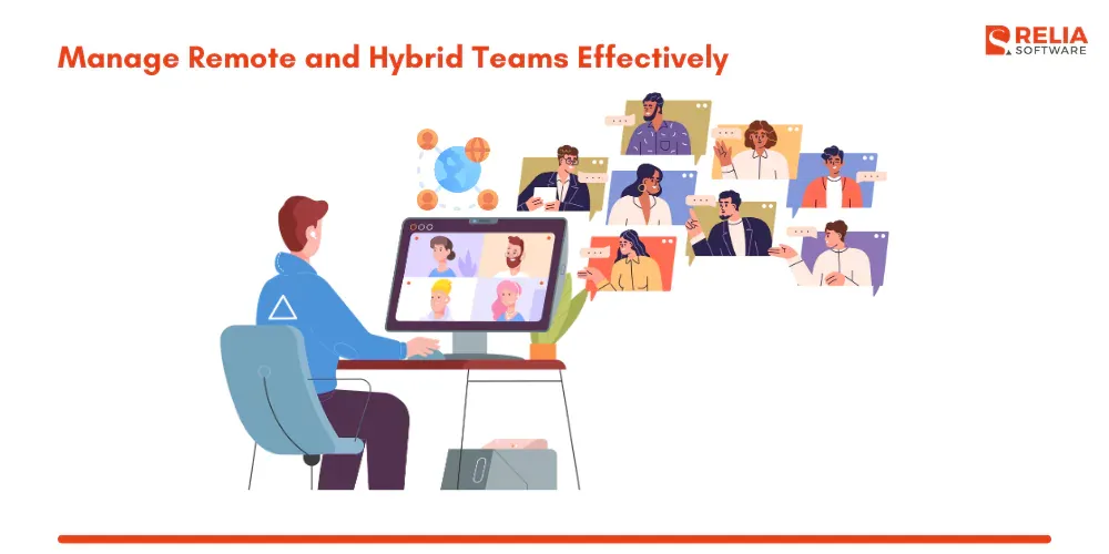 manage remote hybrid team