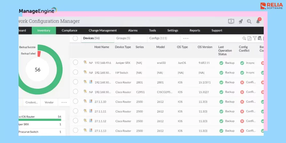 ManageEngine configuration management tool