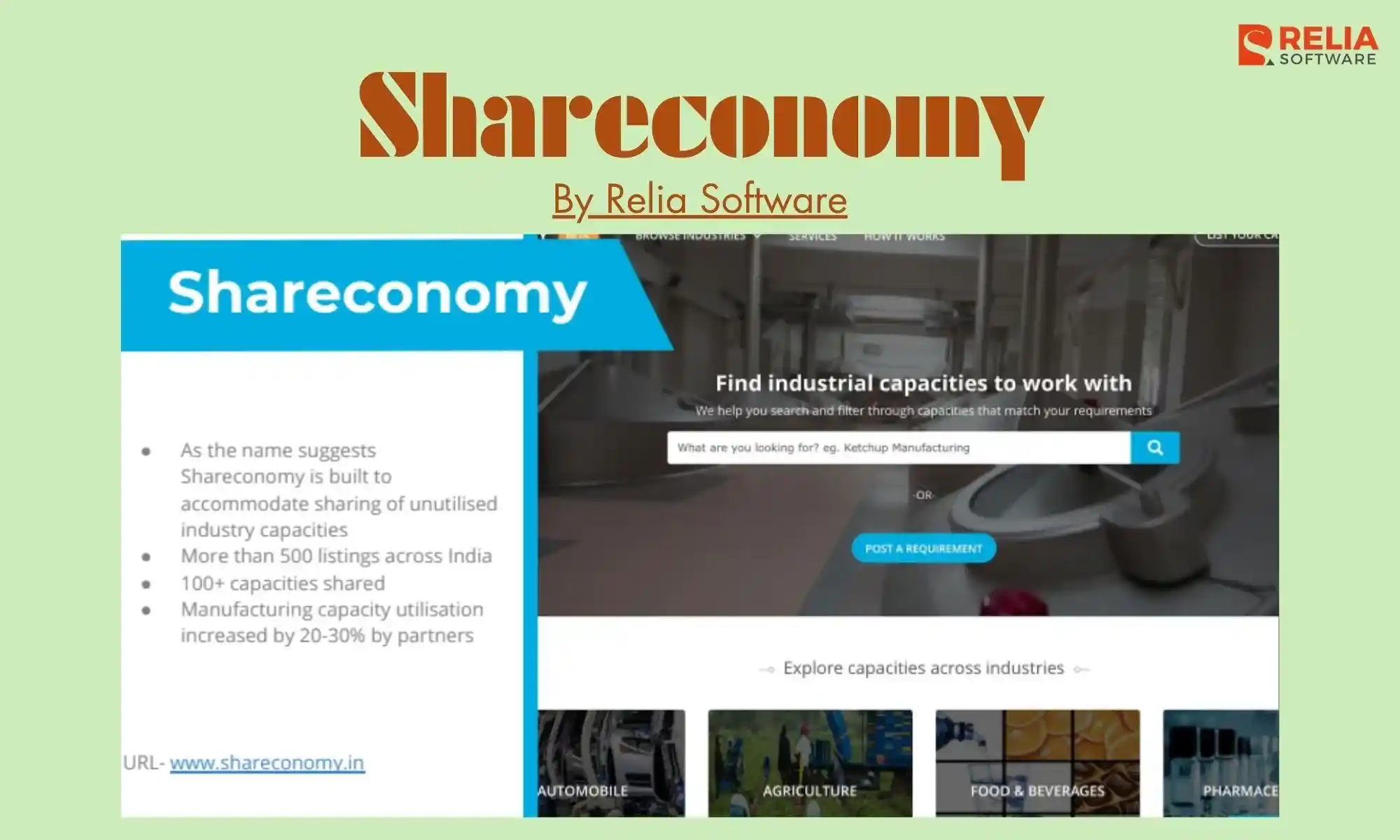 manufacturing software development company relia software