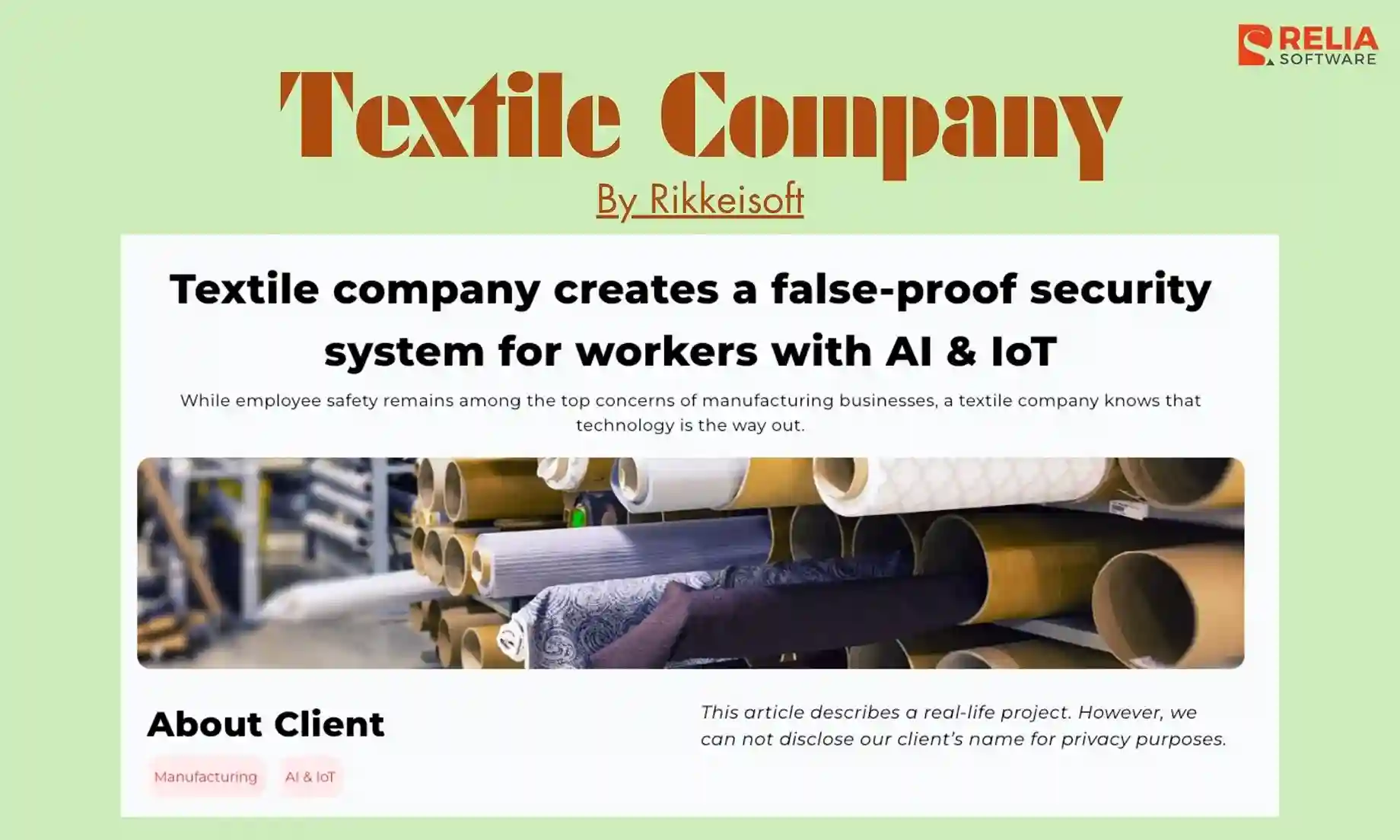 manufacturing software development company rikkeisoft