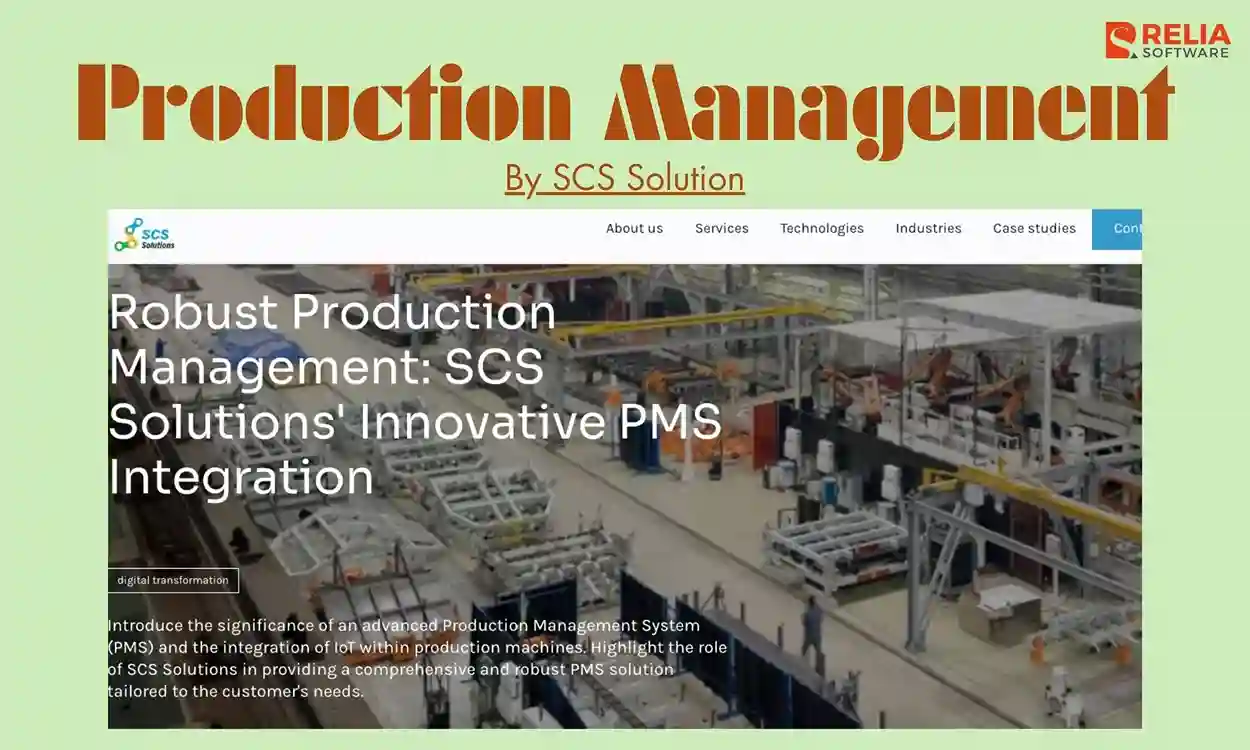 manufacturing software development company scs solution