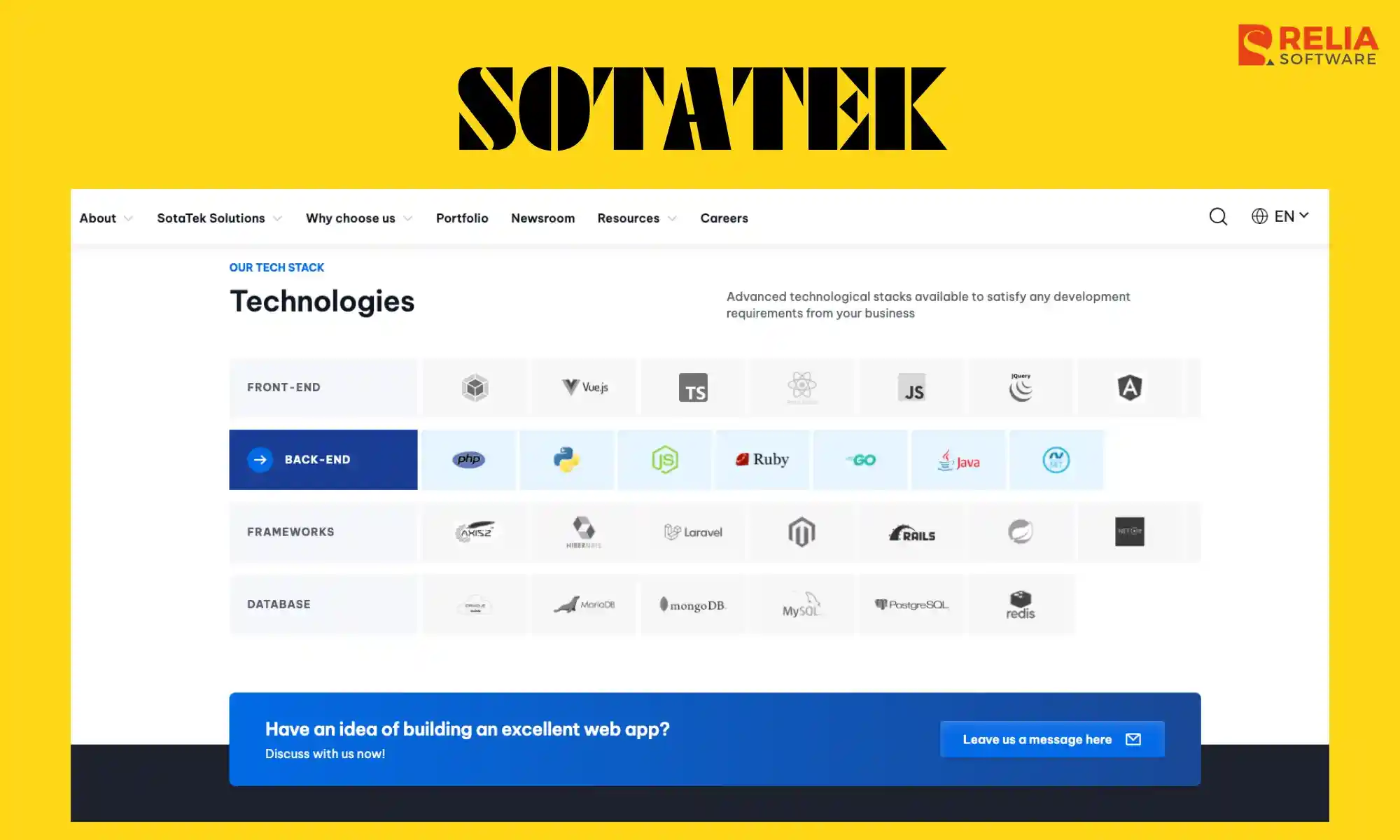 mern stack development company sotatek