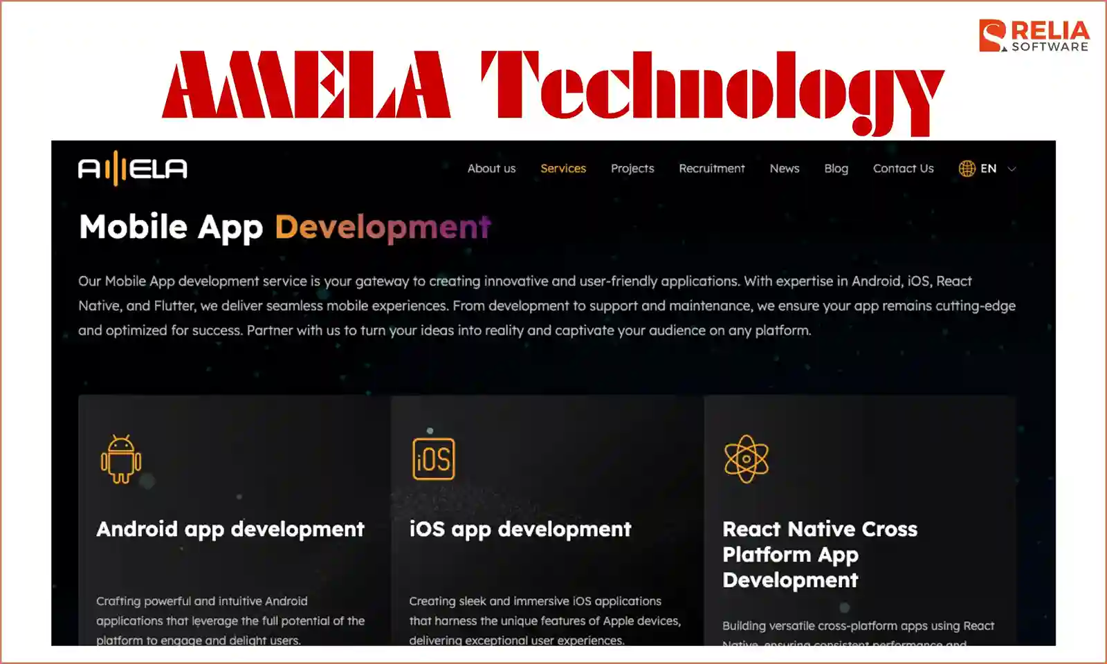 mobile app development company amela