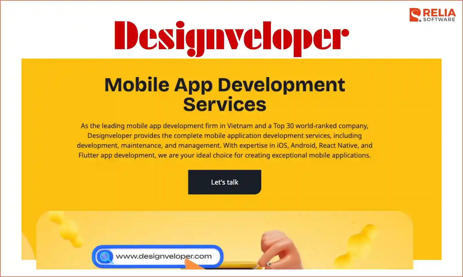 mobile app development company designveloper