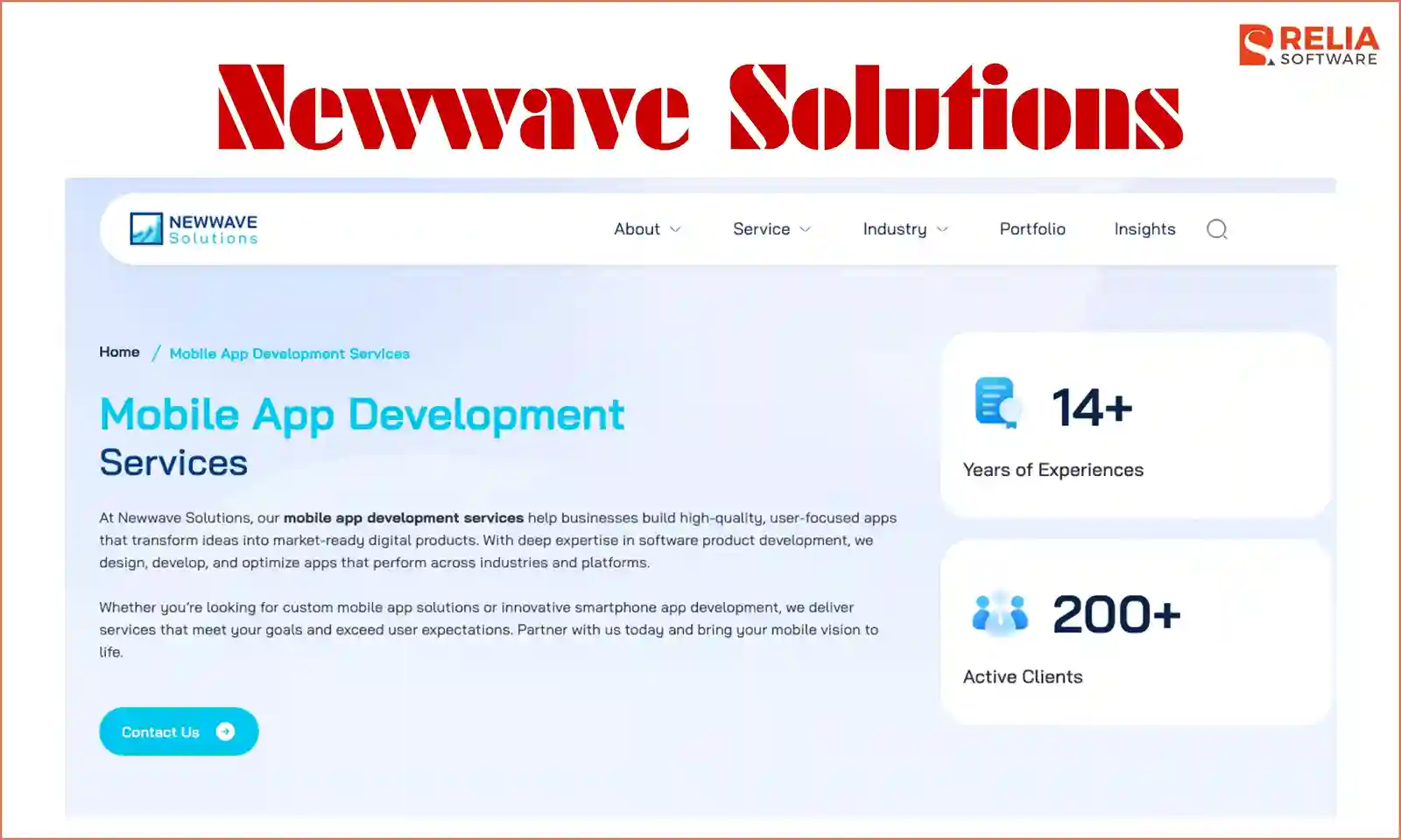 mobile app development company newwave