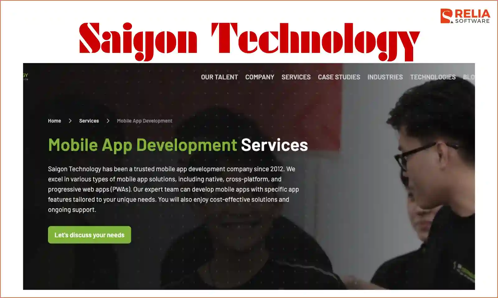 mobile app development company saigon technology