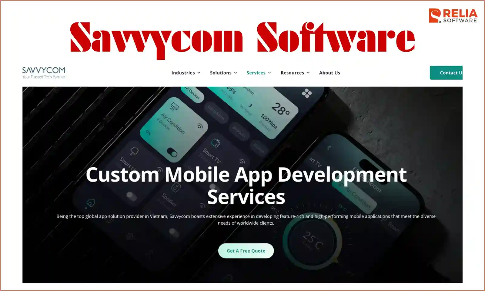 mobile app development company savvycom software