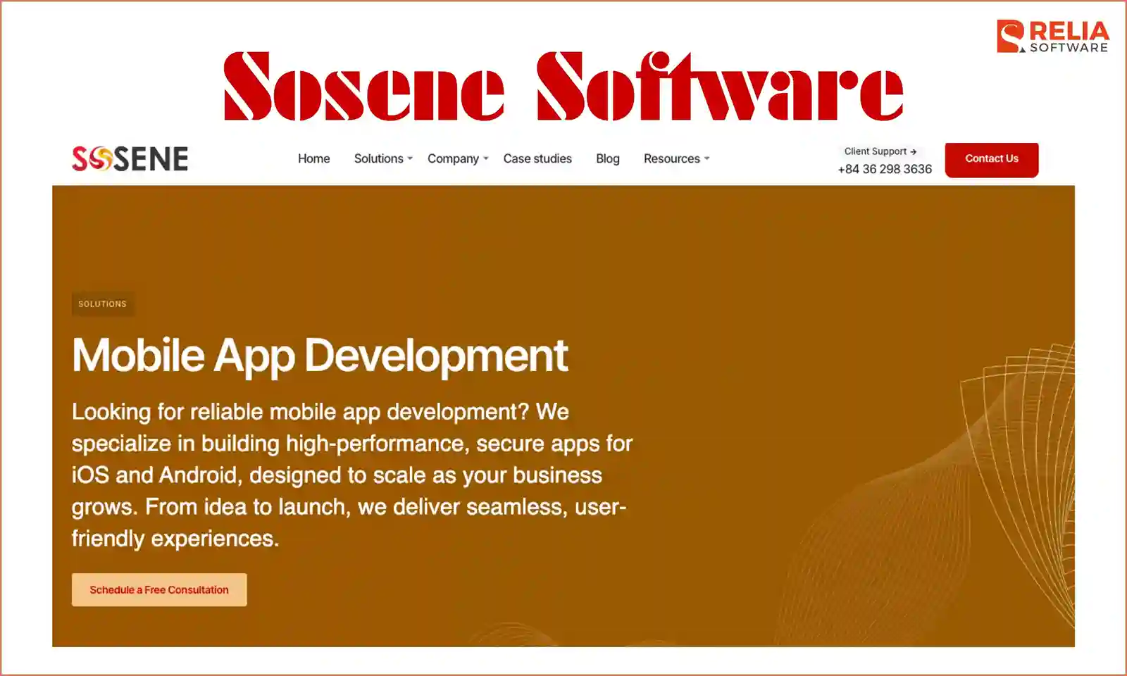 mobile app development company sosense