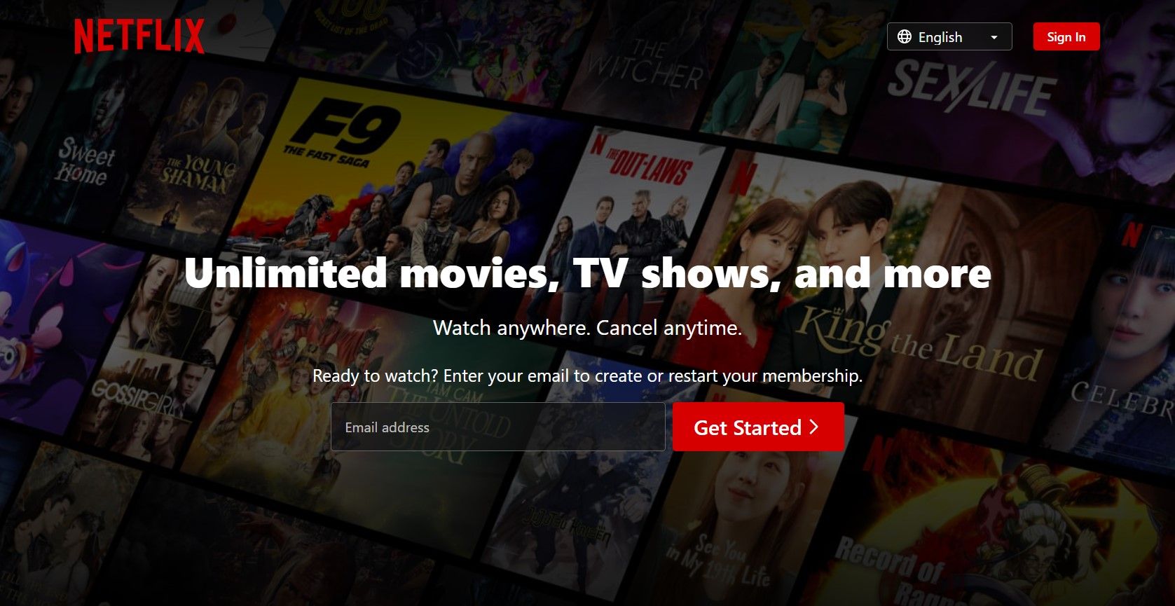 netflix website