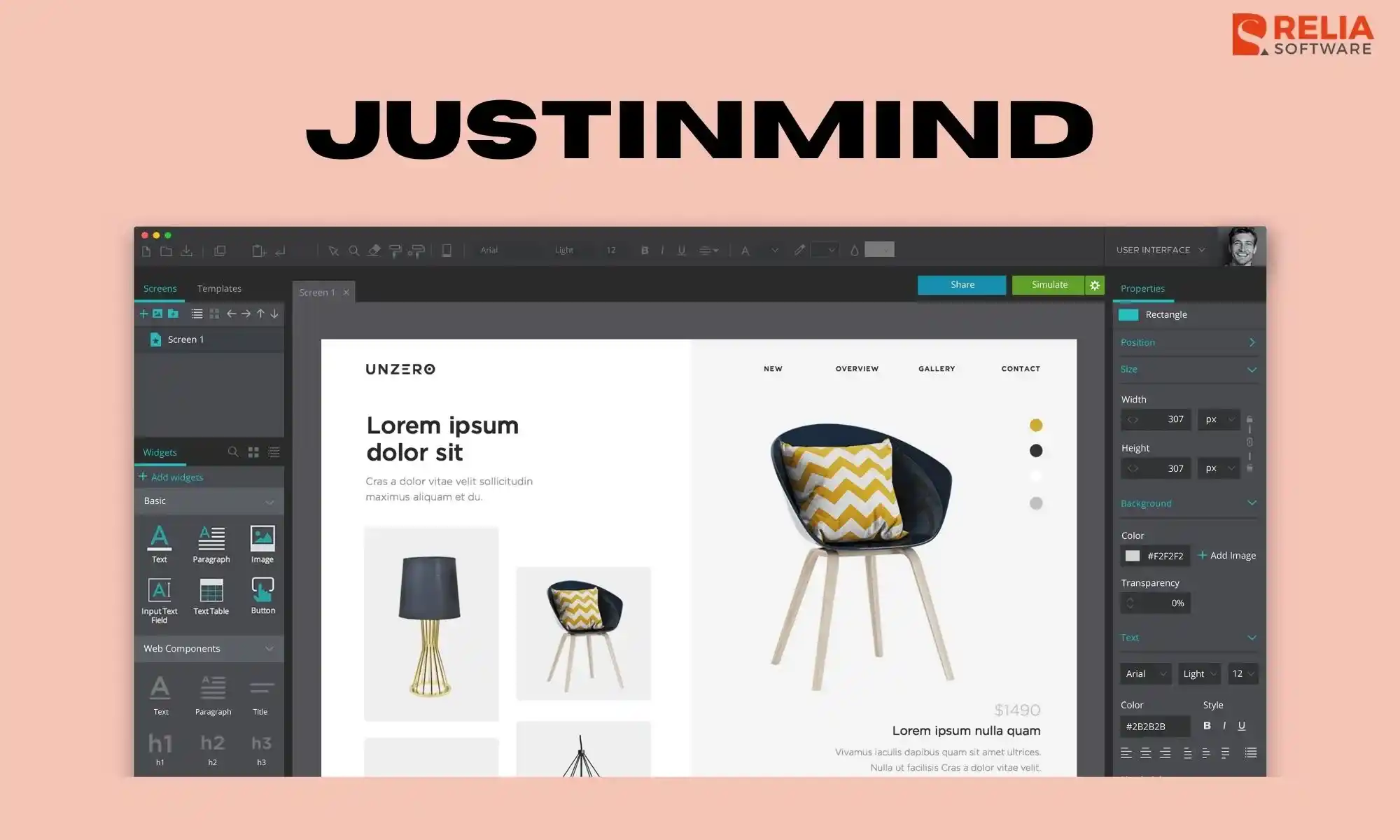 popular prototyping tool justinmind