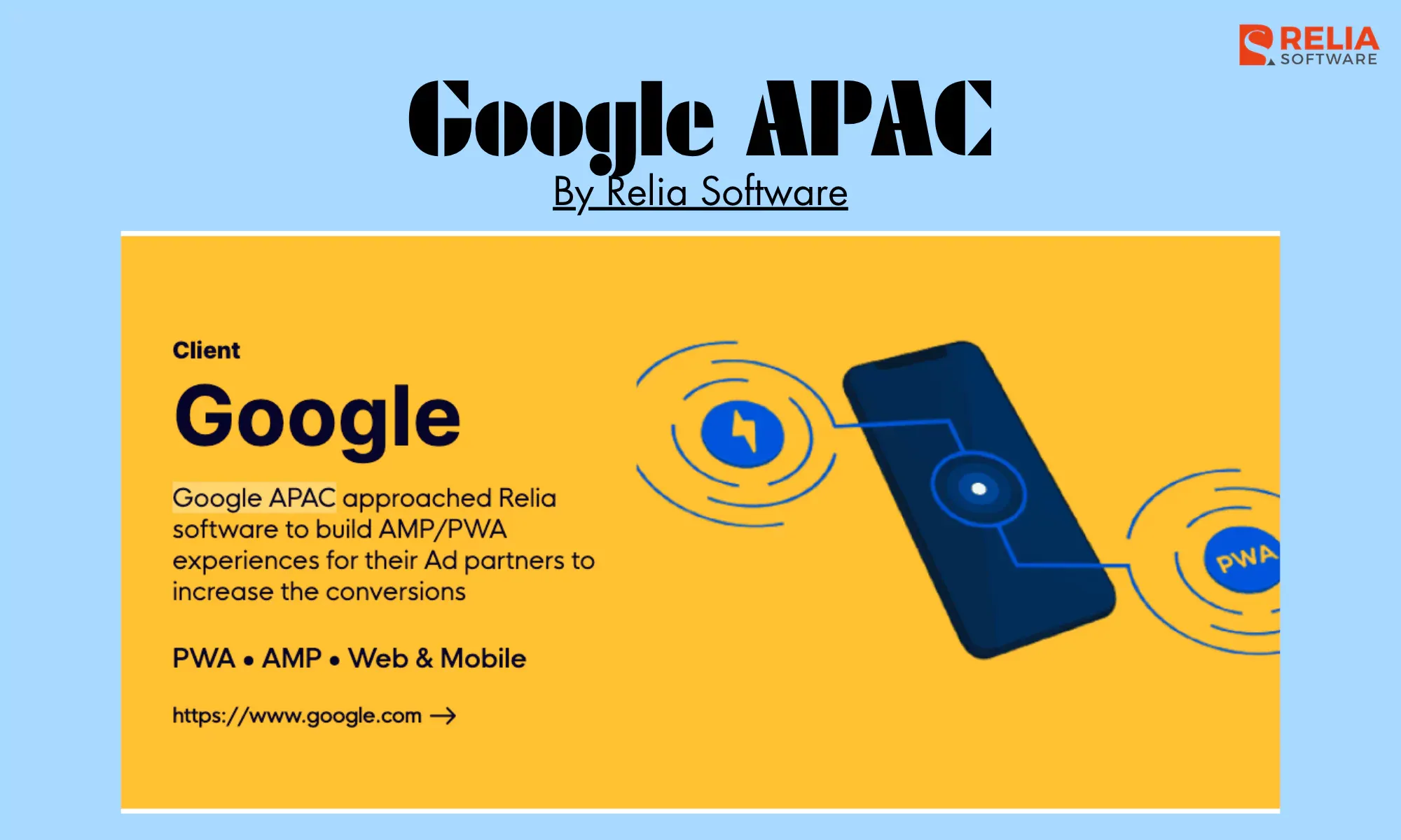 pwa development company relia software